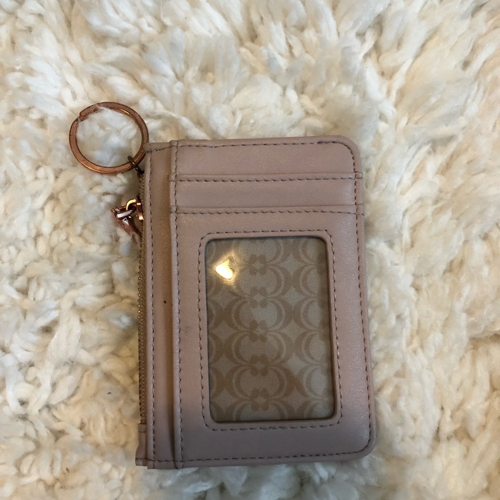 Charming Charlie’s Soft Pink Keychain Wallet